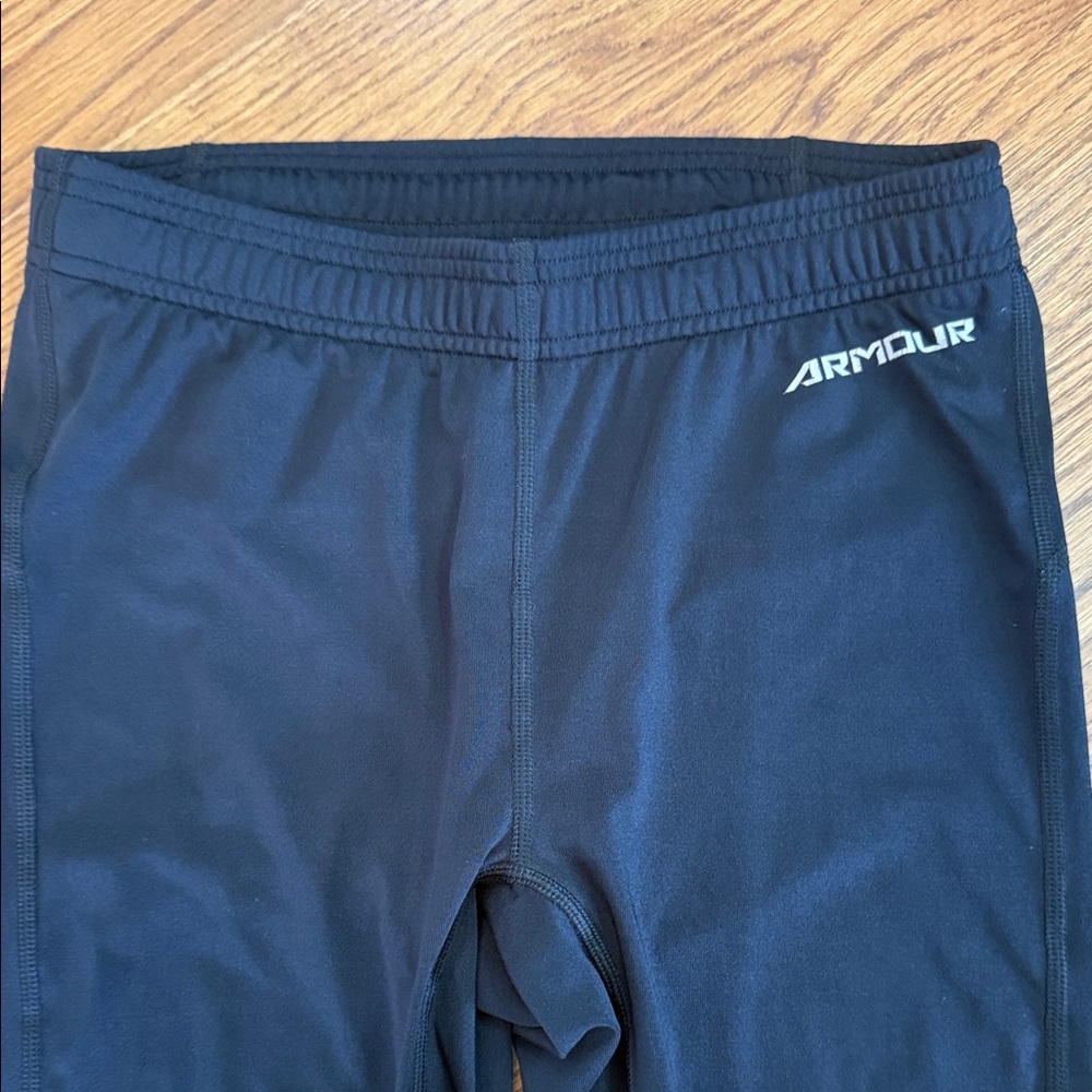 Under Armour HeatGear Compression Tights Black Men’s LG Running Training Pants - Picture 4 of 12
